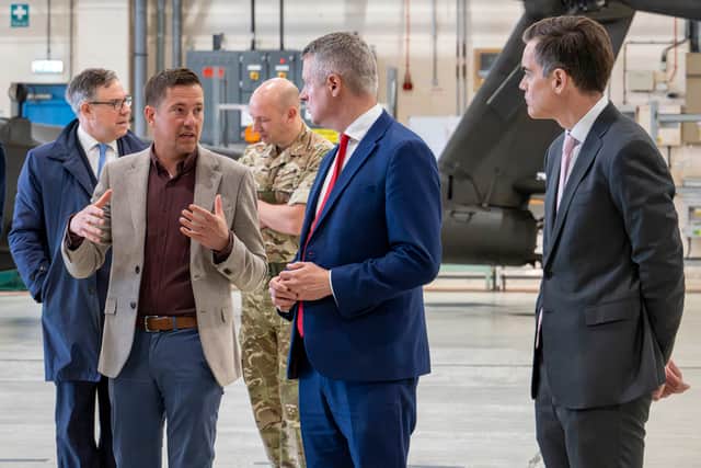 Hundreds of roles in the supply chain have also been secured, 300 at StandardAero in Fleetlands.