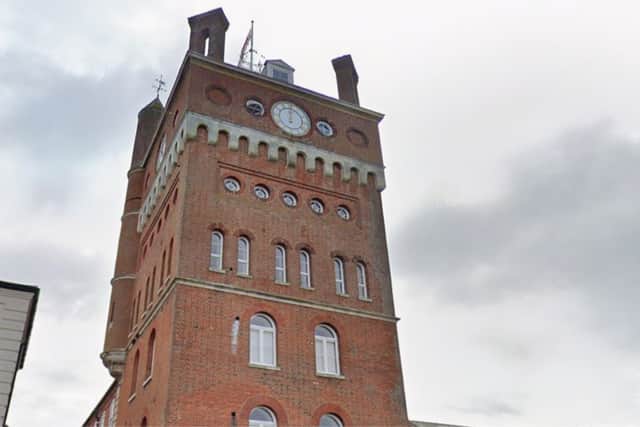 The clock tower in Clocktower Road, Southsea, was built back in the mid-1800s.