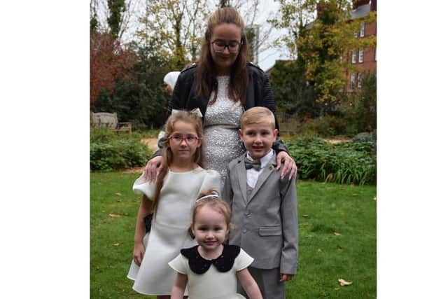 A desperate mum is making an urgent plea for an organ donor to come forward following her son's chronic kidney disease diagnosis.

Pictured: Megan with Leo (right) and her two daughters.