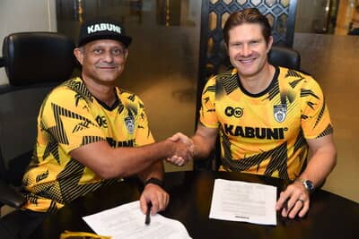 Kabuni CEO and Founder Nimesh Patel and former Australia international cricketer Shane Watson confirm Watson's appointment as the training platform's first Super Coach