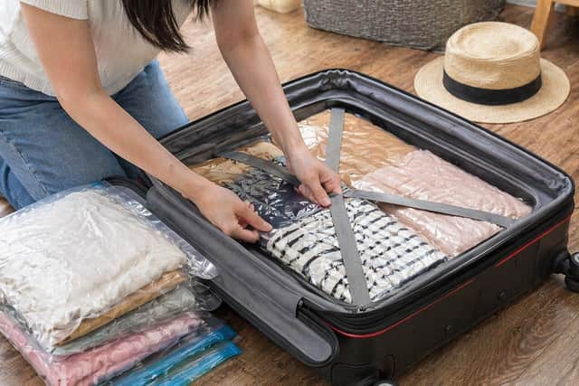 Vacuum bags are ideal for fitting as much as possible into a suitcase
