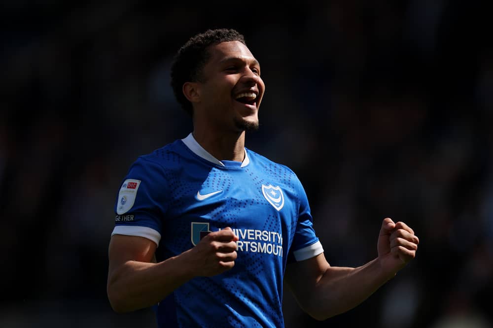 Ibane Bowat celebrates his winner against Leicester City