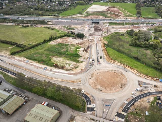 The upgrade at junction 10 of the M27