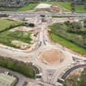 The junction upgrade at junction 10 of the M27