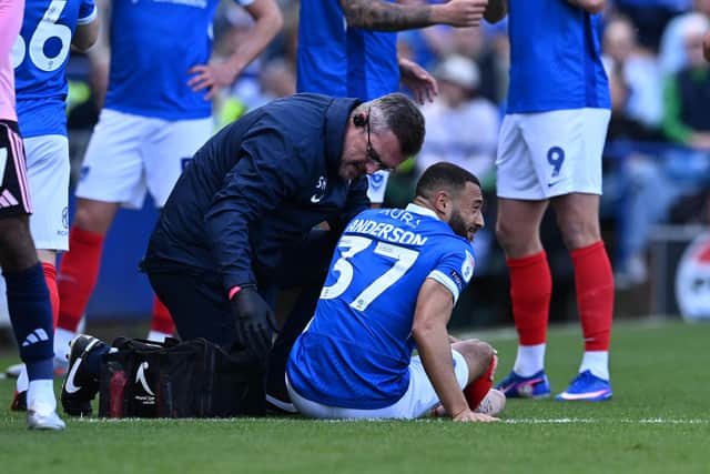 Keshi Anderson suffered two hamstring injuries in the second half of last season after joining Pompey. Picture: Graham Hunt/ProSportsImages
