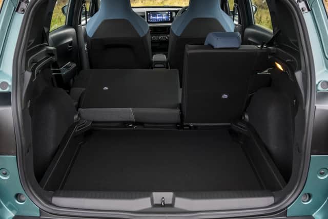 Rear space is decent and visibility is good - a split level in the boot floor helps with practicality overall
