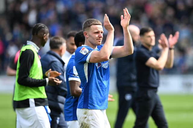 Pompey stand on the brink of Championship safety after a third consecutive victory. Picture: Graham Hunt/ProSportsImages