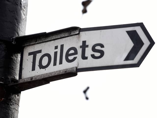 EMBARGOED TO 0001 MONDAY APRIL 20
File photo dated 01/04/16 of a sign for public toilets in London. People are forced to suffer due to public toilet "deserts" across England, health leaders have warned. New analysis by the Royal Society for Public Health found a "significant shortfall" in the number of public toilets across the country, with facilities dropping by 14% since 2016. Issue date: Monday April 120, 2026. PA Photo. Photo credit should read: Lauren Hurley/PA Wire