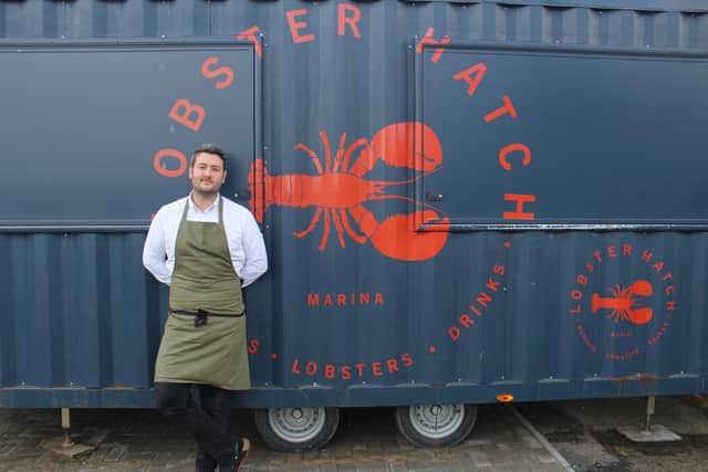   Matt Whitfield, Executive Chef of Ideal Collection, outside the Lobster Hatch.  