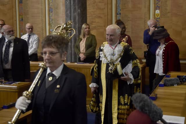 The Lord Mayor of Portsmouth cllr. Gerald Vernon-Jackson.