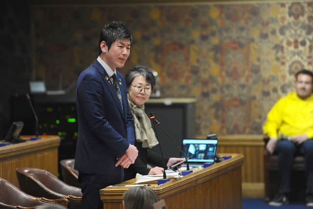 Mayor Akitsu Kamoda, Mayor of Maizuru, Japan.