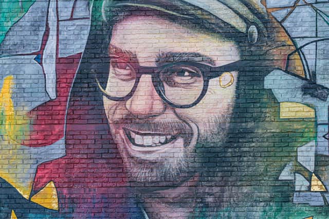 Mural created by artist Ben Slow honouring his late friend and fellow artist Joseph Loughborough
Photo credit: @oldskoolpaul /PA Wire