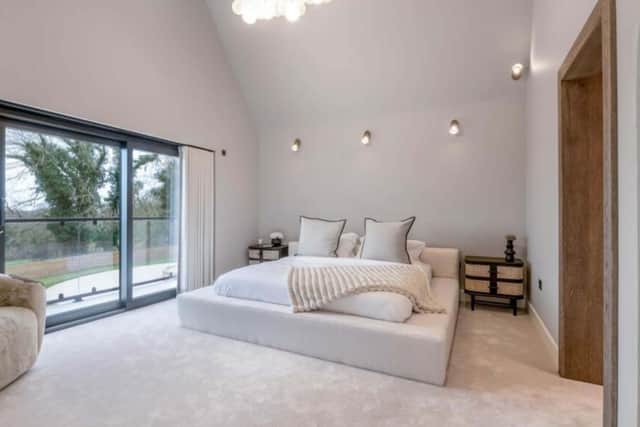 The bedrooms take in the incredible countryside views