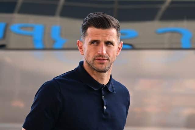 Pompey head coach John Mousinho has been targeted by Bristol City. Picture: Dennis Goodwin/ProSportsImages