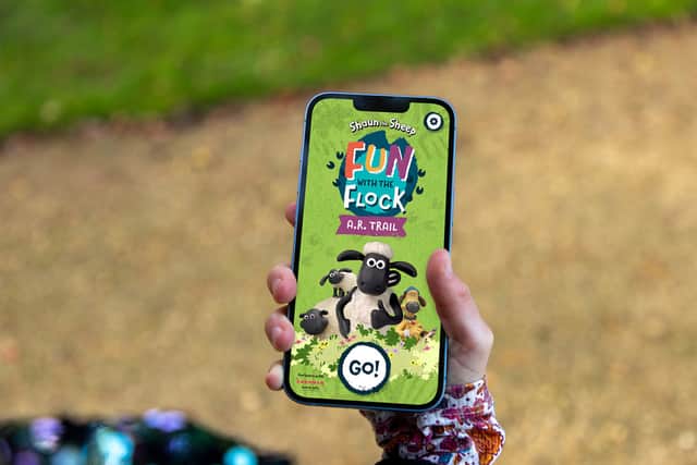 A Shaun the Sheep augmented reality trail is opening in Gunwharf Quays in May
