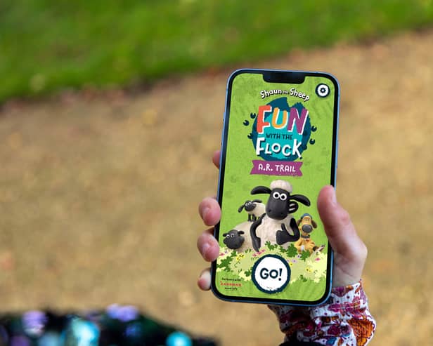 A Shaun the Sheep augmented reality trail is opening in Gunwharf Quays in May
