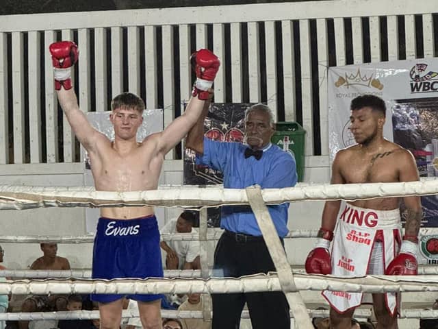 Cosham boxer Harry Jones picks up his first professional win in Columbia