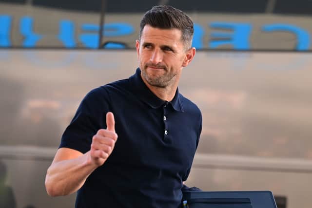 Pompey boss John Mousinho. Pic: Dennis Goodwin/ProSportsImages