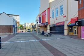 Cosham High Street taped off by police  