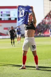 Pompey's Adrian Segecic. Pic: Alun Roberts/ProSportsImages