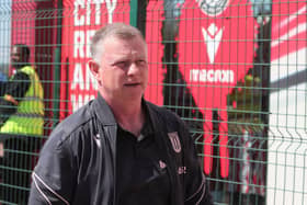 Stoke City boss Mark Robins. Pic: Alun Roberts/ProSportsImages