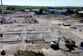 Progress is being made on the development of an Aldi. KFC and Costa in Waterloo Park.