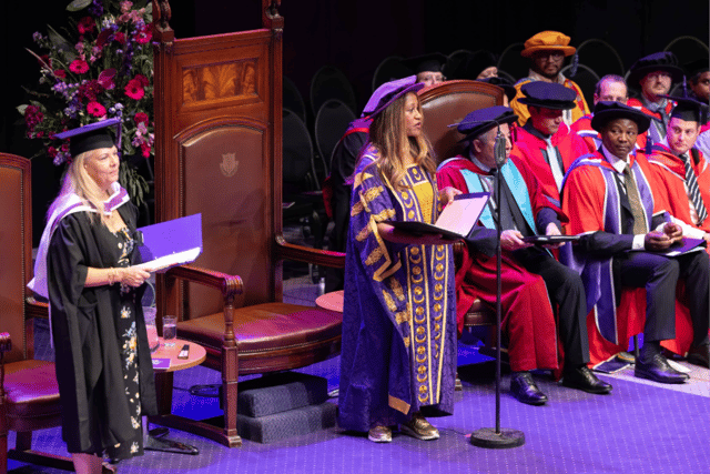 Pictured: Karen Blackett at one of the 2025 University of Portsmouth graduation ceremonies.
