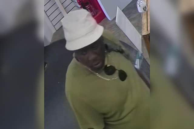 Police want to speak to this man in connection with a series of shoplifting incidents at a pharmacy in Locks Heath.