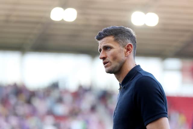 Pompey boss John Mousinho is scheduled to meet Eric Eisner over the next few days. Picture: Getty Images