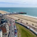 New sea defences between South Parade Pier and Speakers' Corner in Southsea.