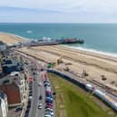 New sea defences between South Parade Pier and Speakers' Corner in Southsea.