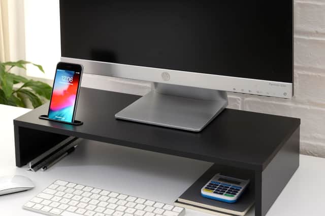 It's also available in black, and you can have one with or without a shelf
