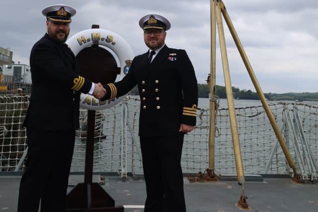 Royal Navy Commander Oli Ayers has been appointed the new Commanding Officer of HMS St Albans, replacing Commander Matthew Teare.