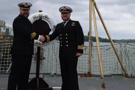 Royal Navy Commander Oli Ayers has been appointed the new Commanding Officer of HMS St Albans, replacing Commander Matthew Teare.