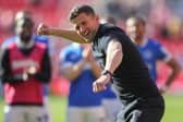 John Mousinho is poised to experiment with his Pompey starting XI again for the final match against Birmingham. Picture: Alun Roberts/ProSportsImages