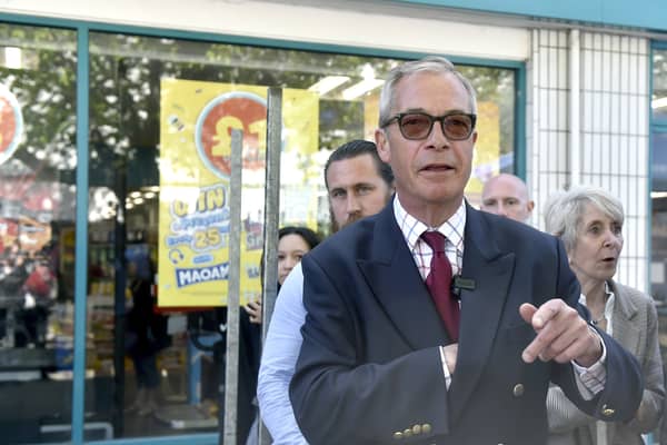 Nigel Farage in Waterlooville on Friday
