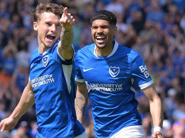 Adrian Segečić, left, finished the season as Pompey's top scorer with 11 goals and had hopes of going to the World Cup