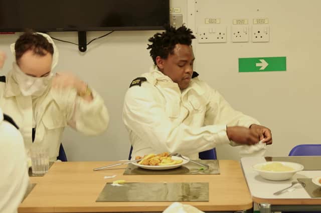 Sailors on HMS Dragon