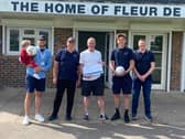 Photo L-R: Spencer, David, Simon, Bradley and Benjamin White (the U11 manager)