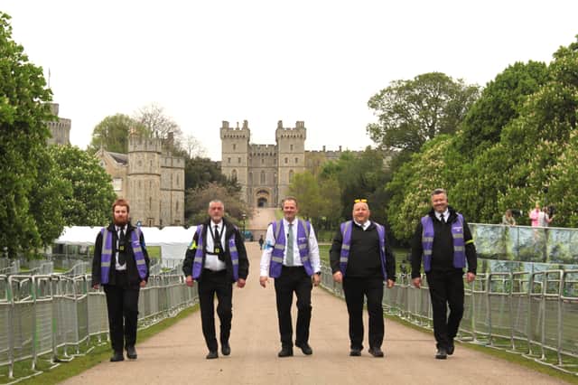 Staff from Vespasian Security on duty in Windsor