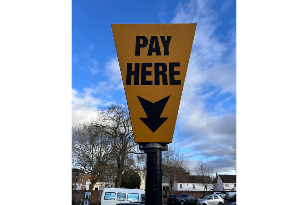 A parking meter in Fareham 