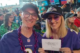 Jamie Pembroke was flown to the NFL Draft 2026 in Pittsburgh, with her dad Gary Pembroke, after winning Baltimore Ravens' International Fan of the Year.