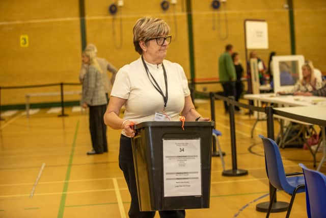 The first ballot boxes have arrived at the Havant local Borough and County elections.
Pictured - First Ballot Boxes arrive at Havant

Photos: Alex Shute