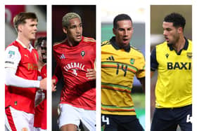 From left to right: Sean Raggett, Haji Mnoga, Isaac Hayden and Myles Peart-Harris are all set to be free agents this summer.