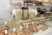 Rise Cornish Bakery has opened in Gunwharf Quays, Portsmouth. 

Pictured is: (l-r) Tara Savage, team member, Val Quinn-Reid, general manager and Rachel Gates, team member.


Picture: Sarah Standing (110526-1615)