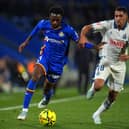 Former Pompey favourite Abu Kamara in action for Getafe in La Liga this season. Pic: Getty