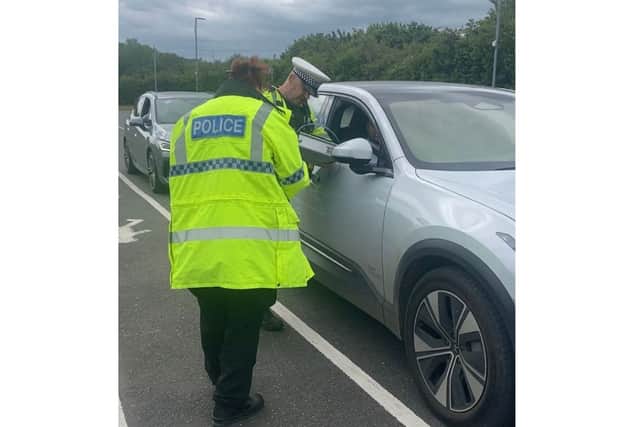 Police testing drivers for nitrous oxide by the A31 near Winchester