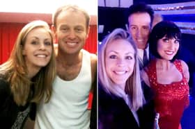 Kylie Hayes with Jason Donovan, left and Emma Barton and Anton du Beke, right