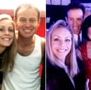 Kylie Hayes with Jason Donovan, left and Emma Barton and Anton du Beke, right