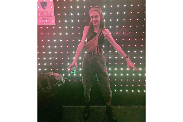 Kate Douglas in August 2021, at her lowest weight and in denial of her addiction